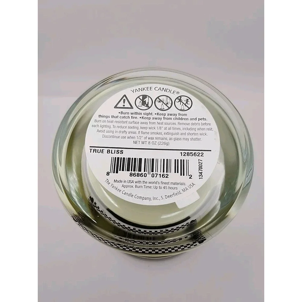 Yankee Candle Country Kitchen Tumbler‎ True Bliss Jar Candle 8 oz